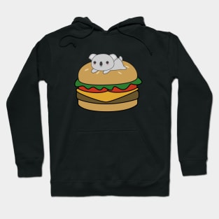 Cute Koala On A Burger T-Shirt Hoodie